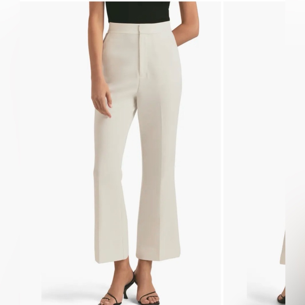 Favorite Daughter Cream Wide-Leg Trousers